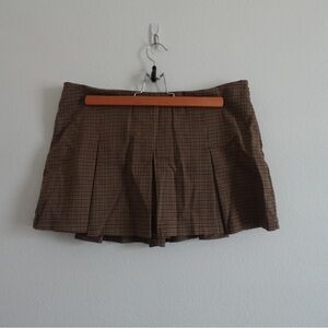Urban Outfitters Tan Plaid Skirt